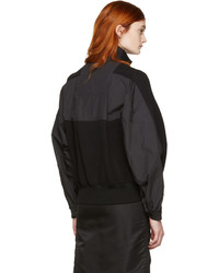 Женский черный свитер на молнии от Sacai