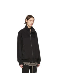 Мужской черный свитер на молнии от Rick Owens