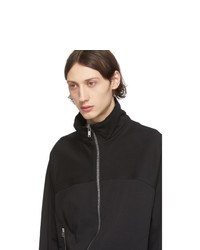 Мужской черный свитер на молнии от Rick Owens