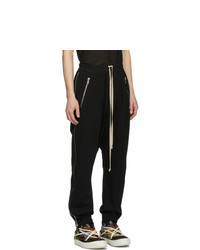 Мужской черный свитер на молнии от Rick Owens