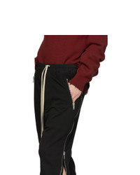 Мужской черный свитер на молнии от Rick Owens