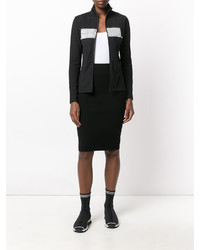 Женский черный свитер на молнии от Fendi