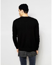 Мужской черный свитер на молнии от Minimum