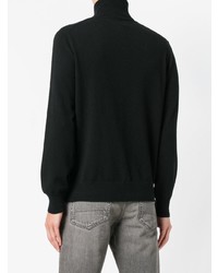 Мужской черный свитер на молнии от Cruciani