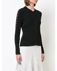 Женский черный свитер на молнии от JONATHAN SIMKHAI