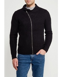 Мужской черный свитер на молнии от Fresh Brand