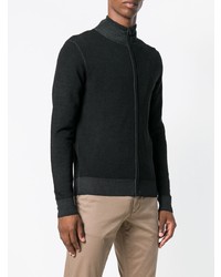 Мужской черный свитер на молнии от Sun 68