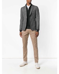 Мужской черный свитер на молнии от Sun 68