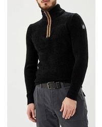 Мужской черный свитер на молнии от Hopenlife