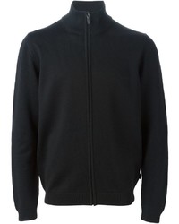 Мужской черный свитер на молнии от Hugo Boss