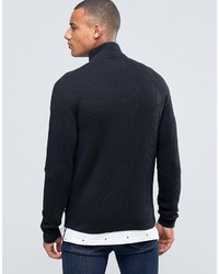 Мужской черный свитер на молнии от Jack and Jones