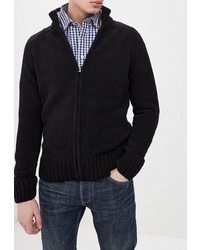 Мужской черный свитер на молнии от Kensington Eastside