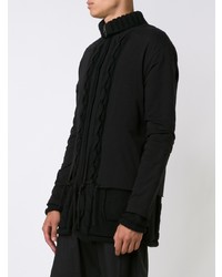 Мужской черный свитер на молнии от Yohji Yamamoto