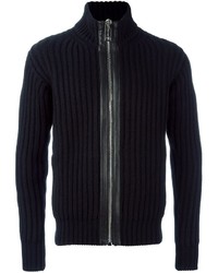 Мужской черный свитер на молнии от Les Hommes