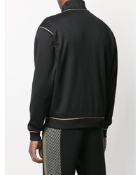 Мужской черный свитер на молнии от Moschino