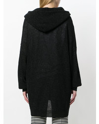 Женский черный свитер на молнии от Laneus