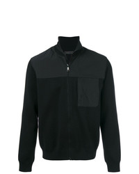 Мужской черный свитер на молнии от Prada