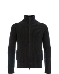 Мужской черный свитер на молнии от Roberto Collina