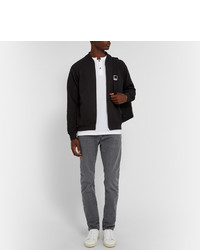 Мужской черный свитер на молнии от Saint Laurent