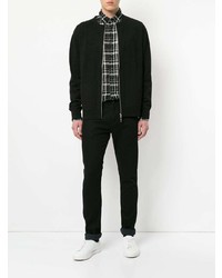 Мужской черный свитер на молнии от GUILD PRIME