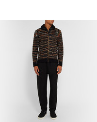 Мужской черный свитер на молнии от Missoni