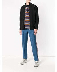 Мужской черный свитер на молнии от Prada