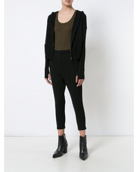 Женский черный свитер на молнии от Nili Lotan