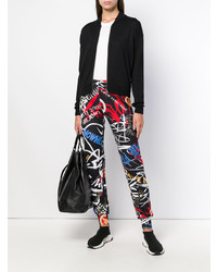 Женский черный свитер на молнии от Love Moschino