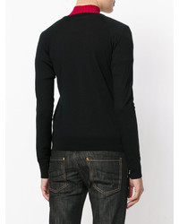 Женский черный свитер на молнии от Dsquared2