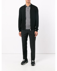 Мужской черный свитер на молнии от DSQUARED2