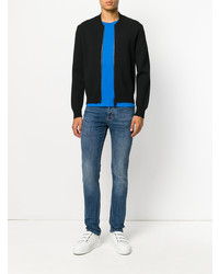 Мужской черный свитер на молнии от AMI Alexandre Mattiussi