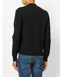 Мужской черный свитер на молнии от AMI Alexandre Mattiussi