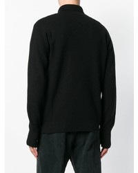 Мужской черный свитер на молнии от Barena