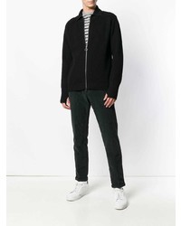 Мужской черный свитер на молнии от Barena