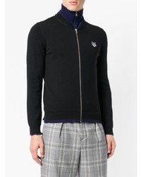 Мужской черный свитер на молнии от Kenzo