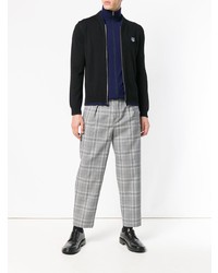 Мужской черный свитер на молнии от Kenzo