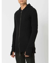Мужской черный свитер на молнии от Masnada
