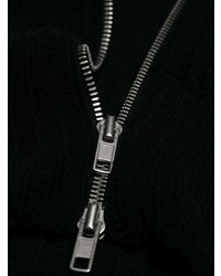 Мужской черный свитер на молнии от Maison Margiela