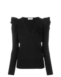 Женский черный свитер с v-образным вырезом от A.L.C.
