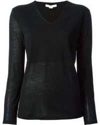 Женский черный свитер с v-образным вырезом от Alexander Wang