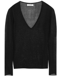 Женский черный свитер с v-образным вырезом от Altuzarra