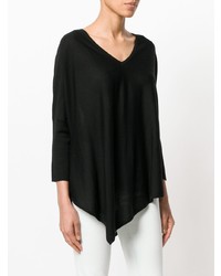 Женский черный свитер с v-образным вырезом от Hemisphere