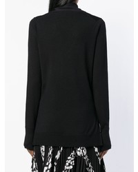 Женский черный свитер с v-образным вырезом от Barbara Bui