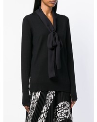 Женский черный свитер с v-образным вырезом от Barbara Bui