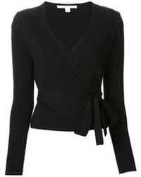 Женский черный свитер с v-образным вырезом от Diane von Furstenberg