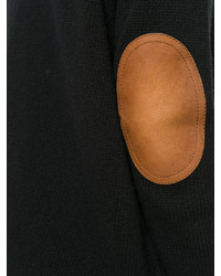 Женский черный свитер с v-образным вырезом от Prada