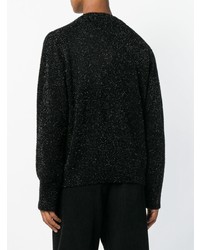 Мужской черный свитер с v-образным вырезом от Our Legacy