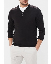 Мужской черный свитер с v-образным вырезом от Kensington Eastside