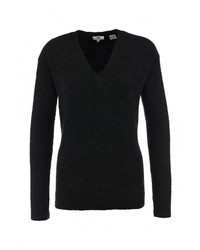 Женский черный свитер с v-образным вырезом от Levi's