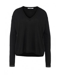 Женский черный свитер с v-образным вырезом от Liu Jo Jeans